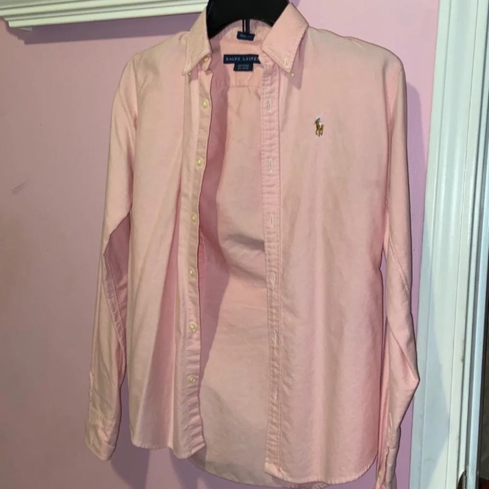 Unisex Ralph Lauren Colar shirt worn once